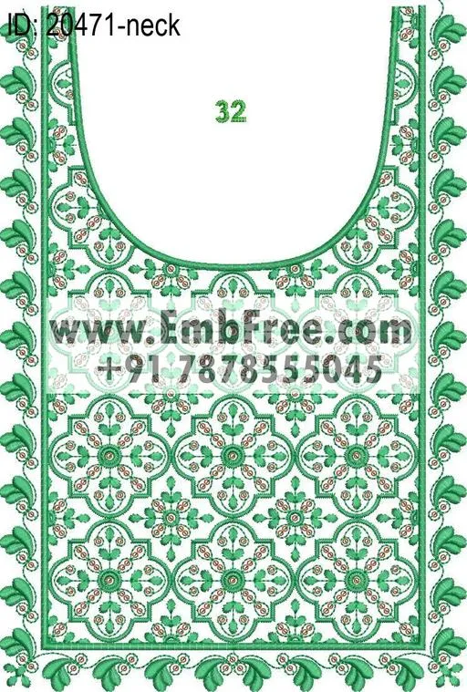 neck embroidery design-ID:20471