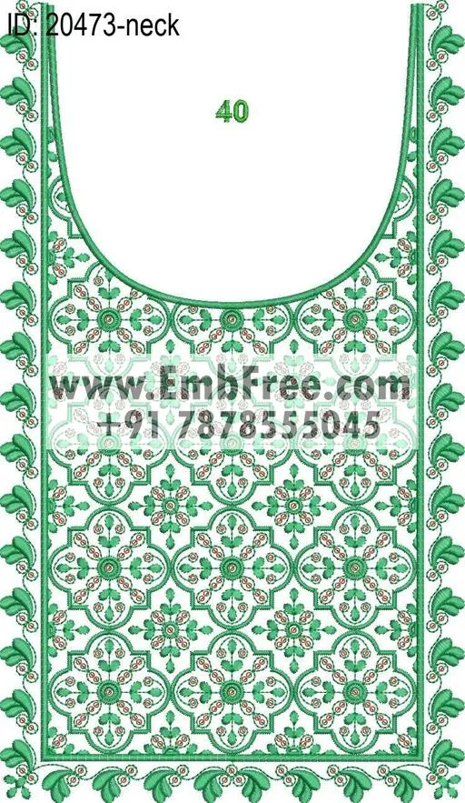 neck embroidery design-ID:20473