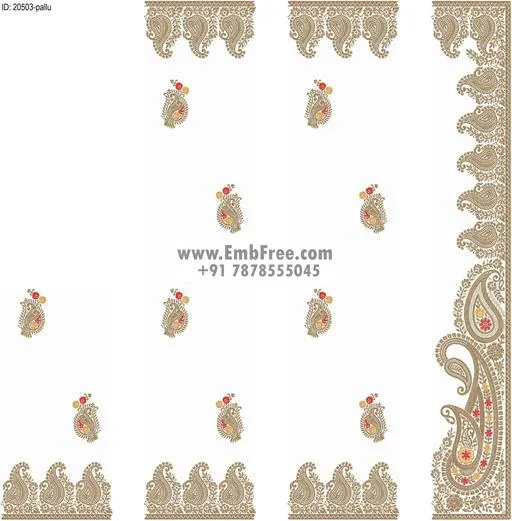 saree cpallu embroidery designs-ID:20503
