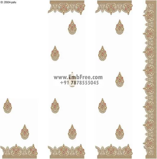 saree cpallu embroidery designs-ID:20504