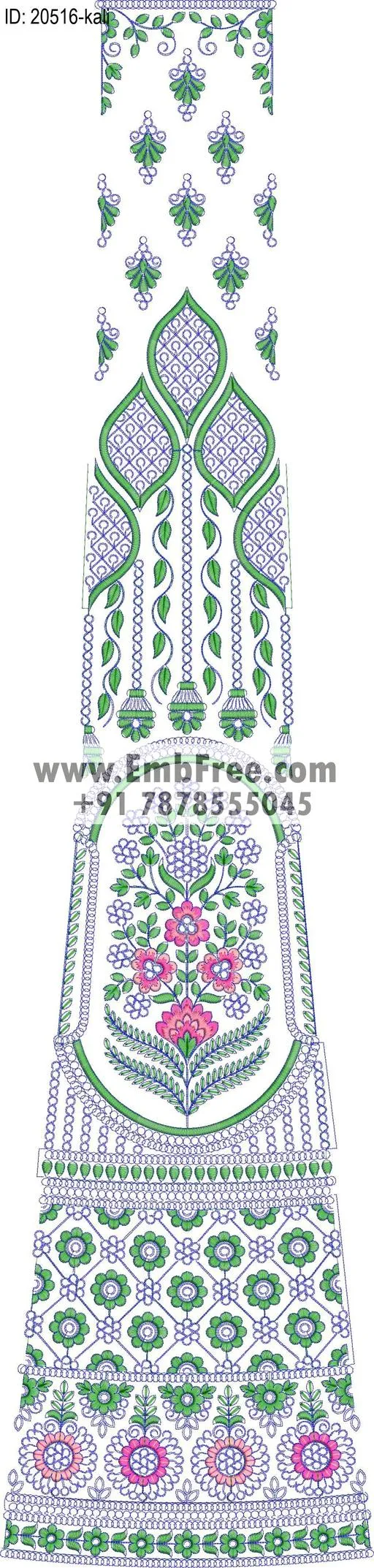 lahenga kali embroidery design-ID:20516
