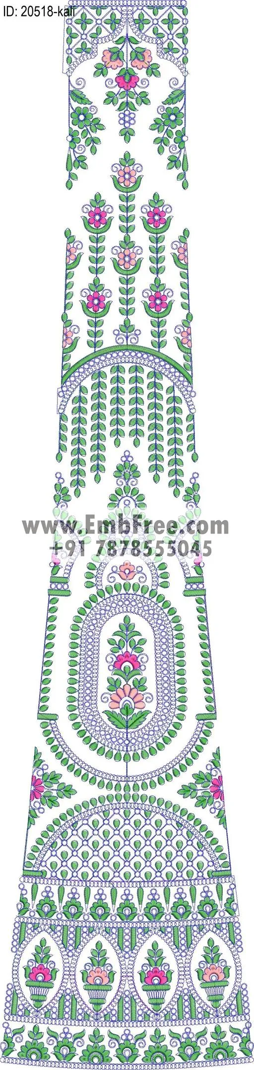 lahenga kali embroidery design-ID:20518