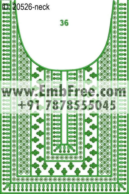 neck embroidery design-ID:20526