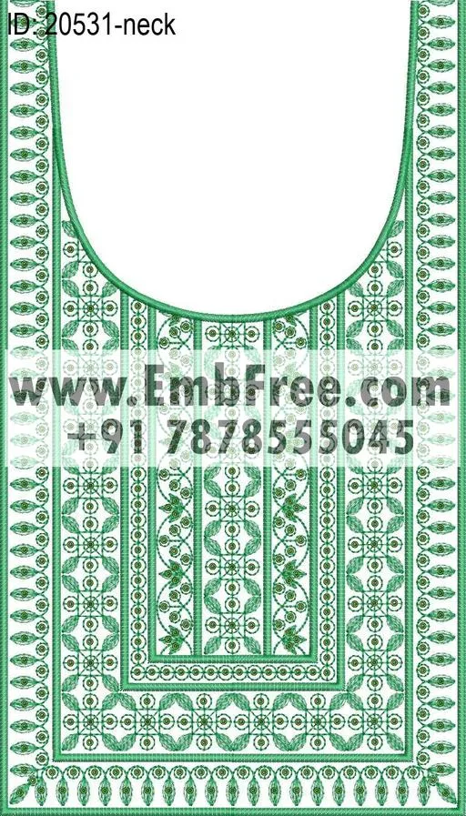 neck embroidery design-ID:20531