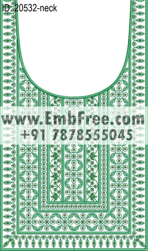 neck embroidery design-ID:20532