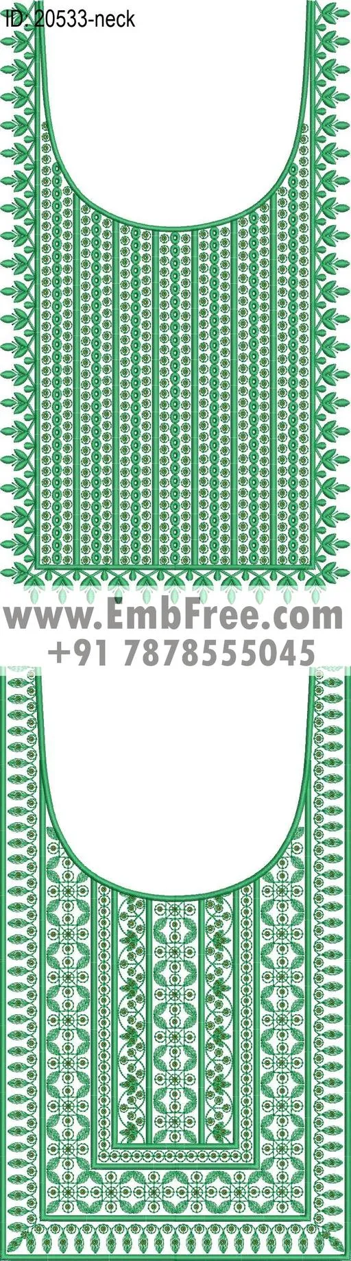 neck embroidery design-ID:20533