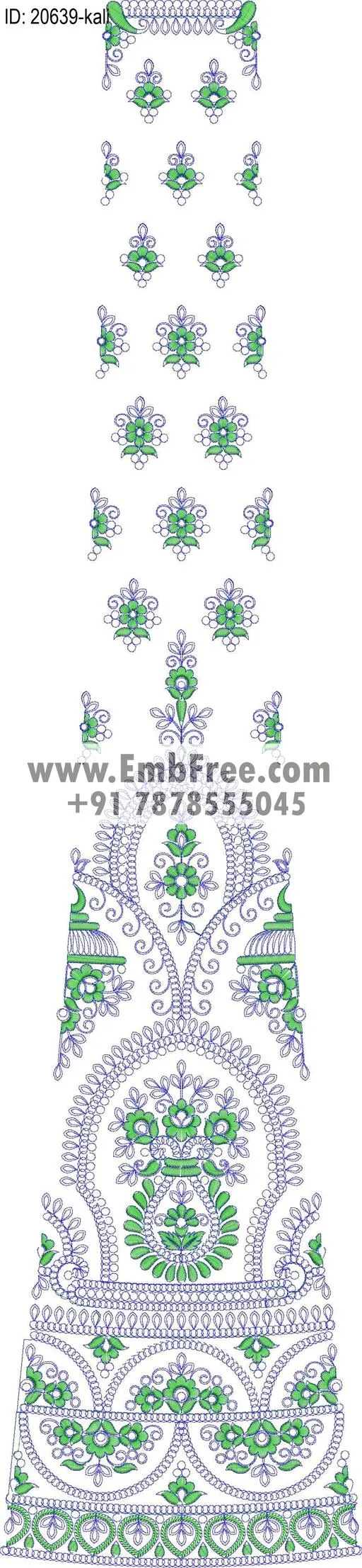 lahenga kali embroidery design-ID:20639