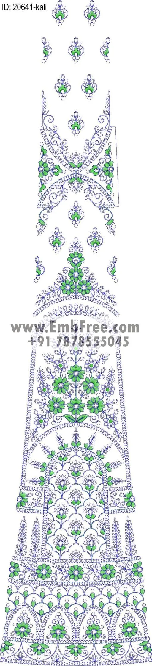 lahenga kali embroidery design-ID:20641