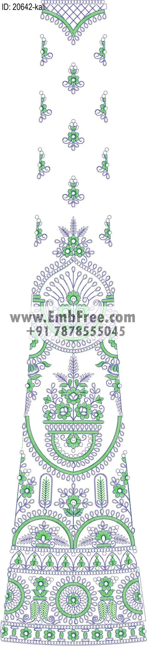 lahenga kali embroidery design-ID:20642