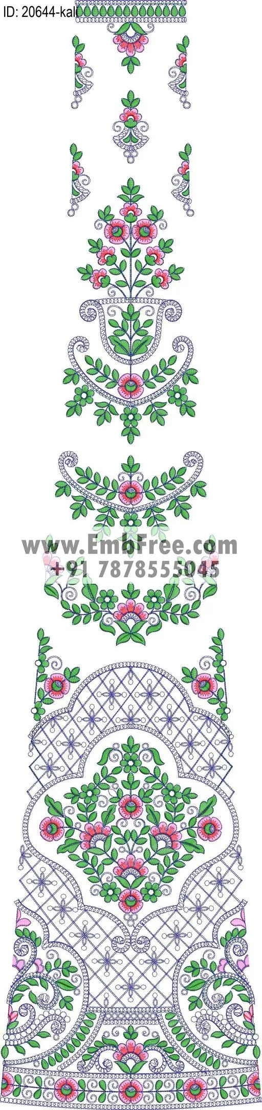 lahenga kali embroidery design-ID:20644