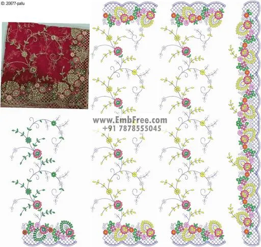 saree cpallu embroidery designs-ID:20677