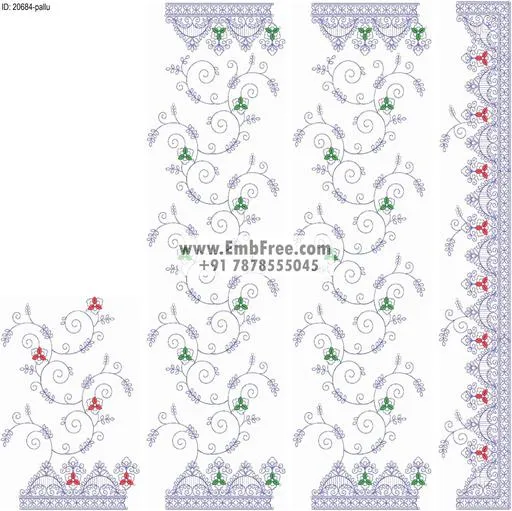 saree cpallu embroidery designs-ID:20684