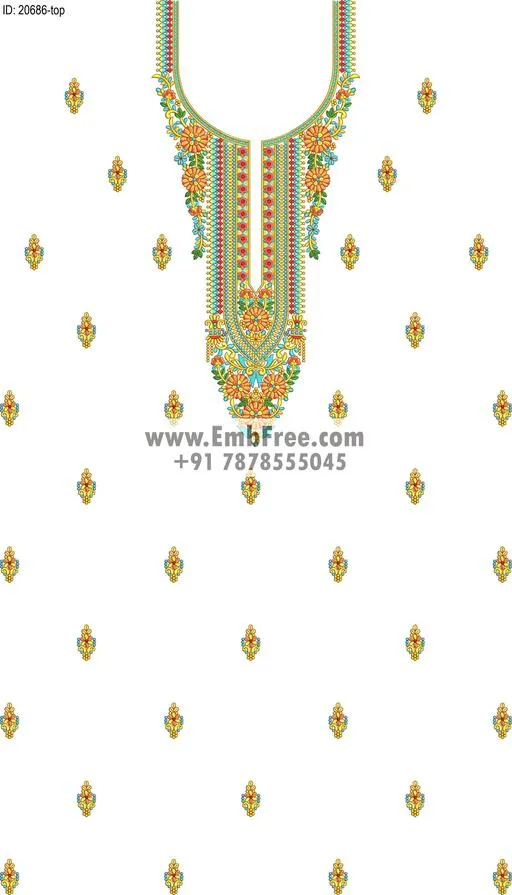 single head dress embroidery design-ID:20686