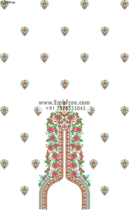 single head dress embroidery design-ID:20690