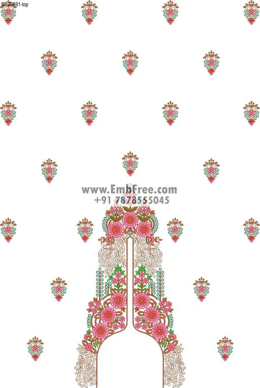 single head dress embroidery design-ID:20691