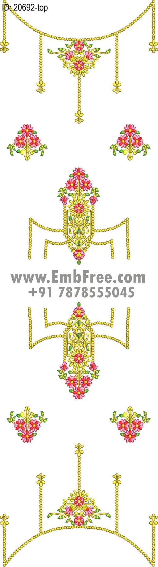 single head dress embroidery design-ID:20692