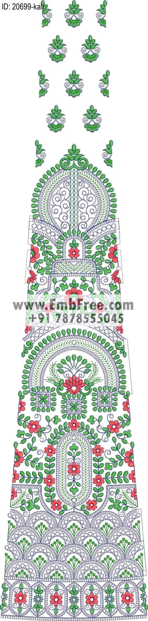 lahenga kali embroidery design-ID:20699
