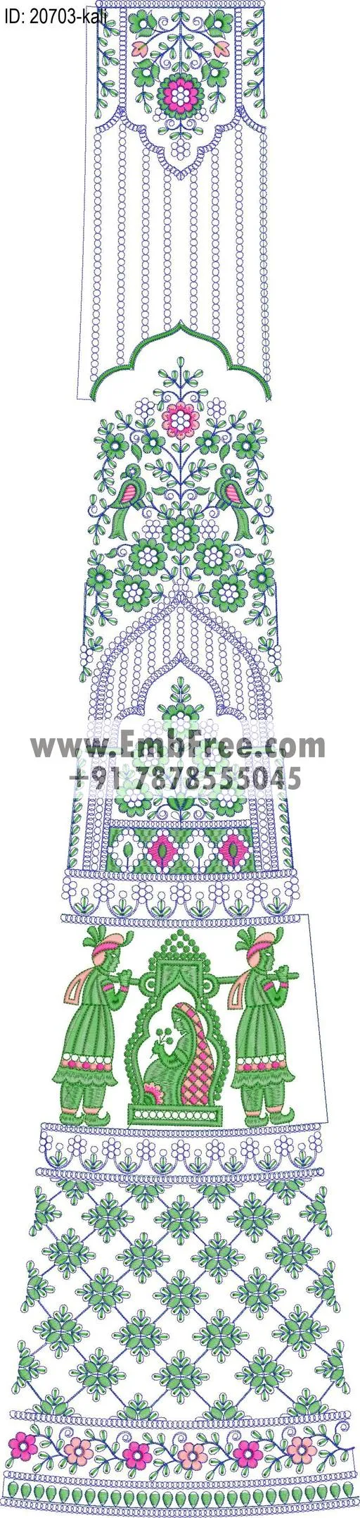 Embroidery Designs for dress id:20703