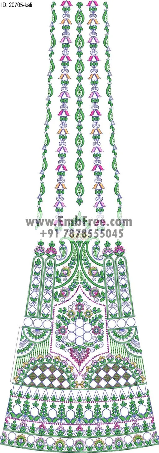 Embroidery Designs for dress id:20705