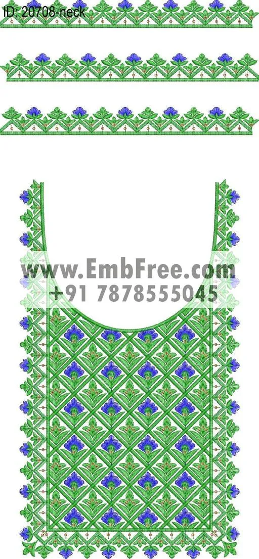 neck embroidery designs-ID:20708