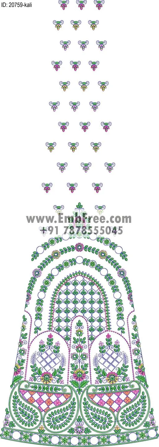 lahenga kali embroidery designs-ID:20759