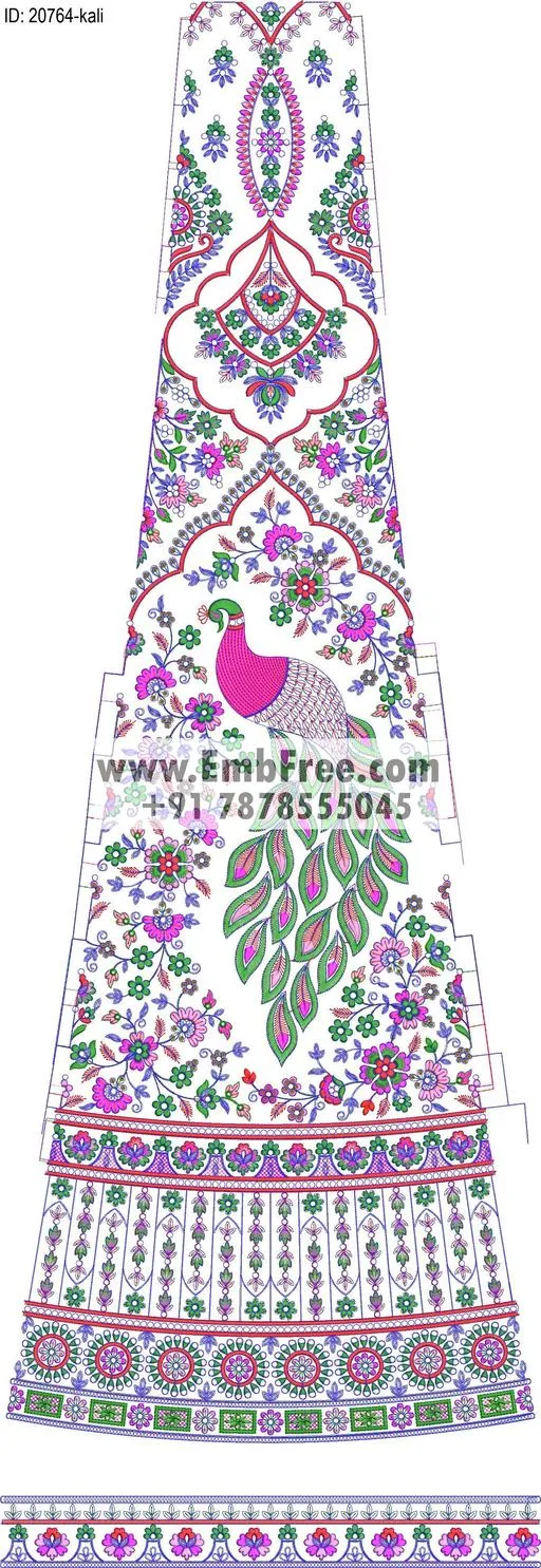 lahenga kali embroidery designs-ID:20764