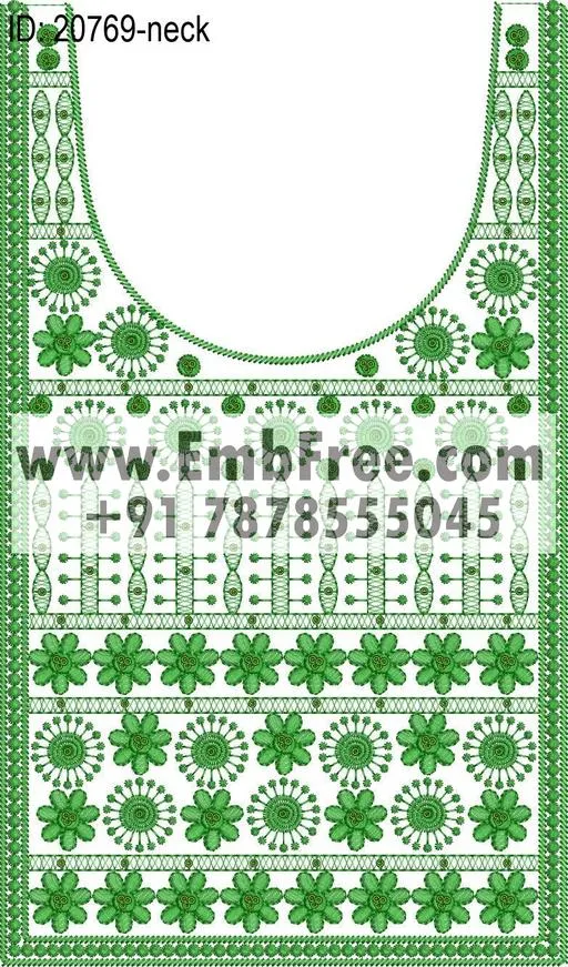 Embroidery Designs for dress id:20769