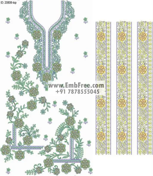 single head dress embroidery designs-ID:20808