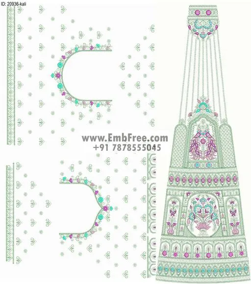 lahenga kali embroidery designs-ID:20936