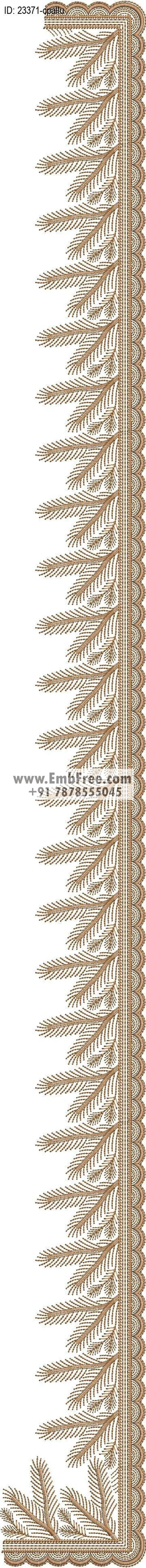 saree cpallu embroidery design