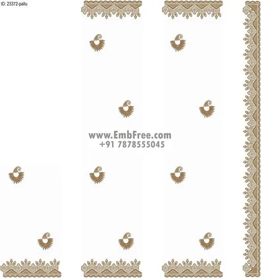 saree cpallu embroidery design thumbnail 2