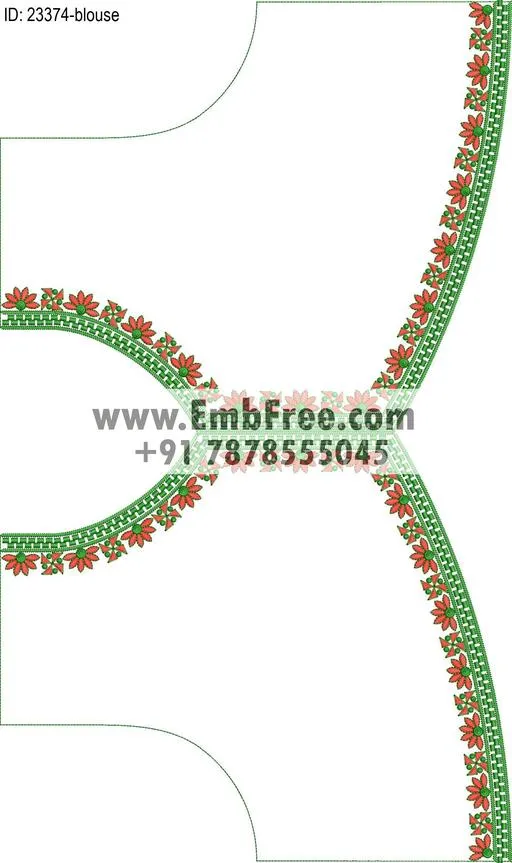 blouse embroidery design