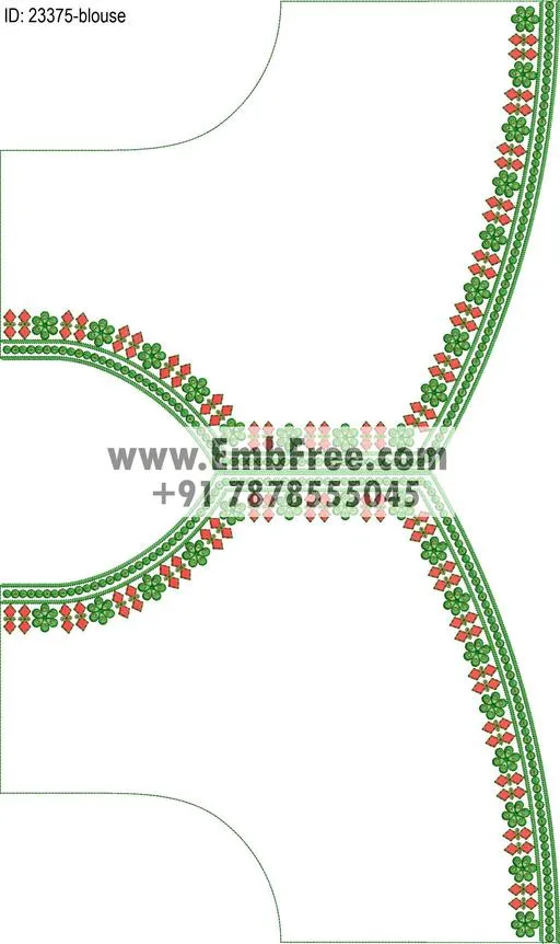 blouse embroidery design-ID:23375