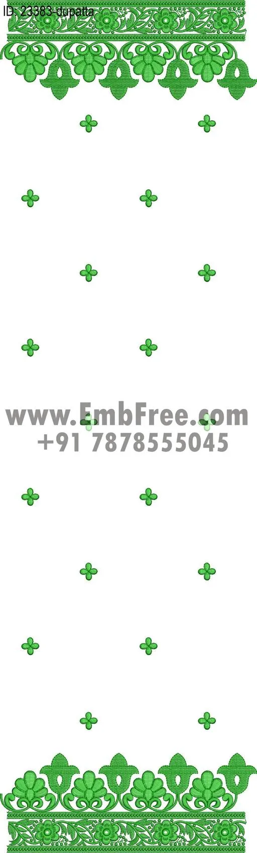 top dupatta embroidery design