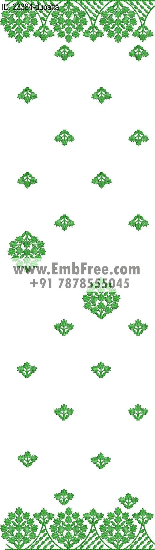 top dupatta embroidery design