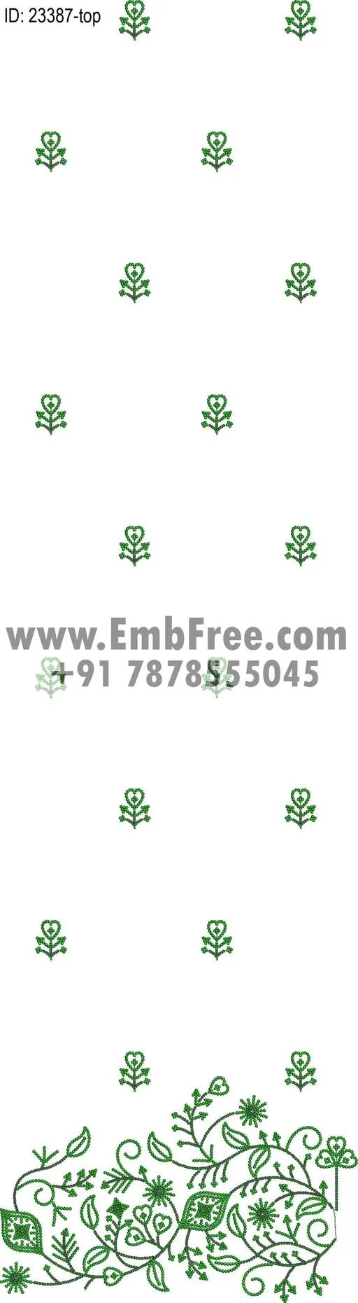 top dupatta embroidery design