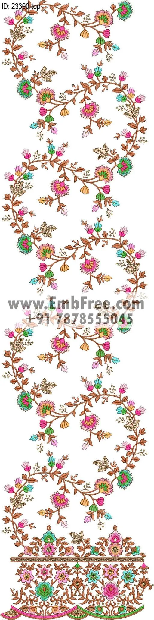 top dupatta embroidery design