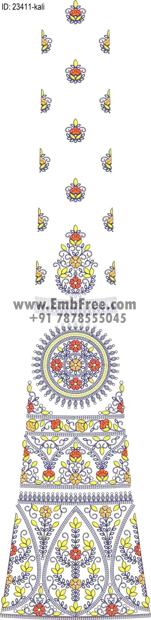 lahenga embroidery design
