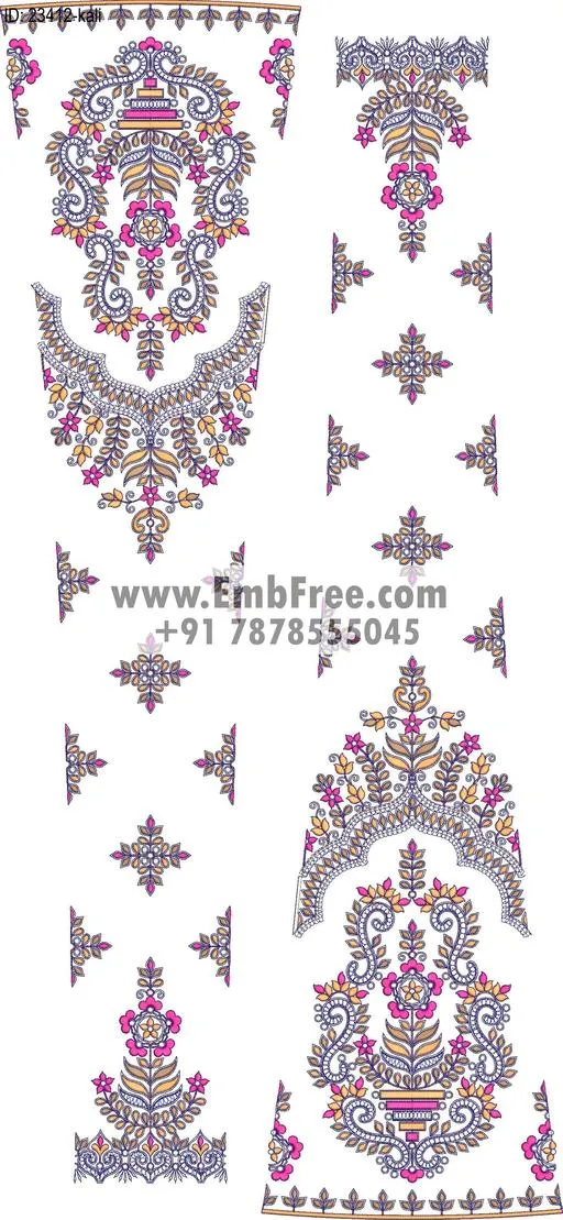 lahenga embroidery design-ID:23412