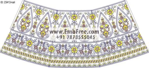lahenga embroidery design