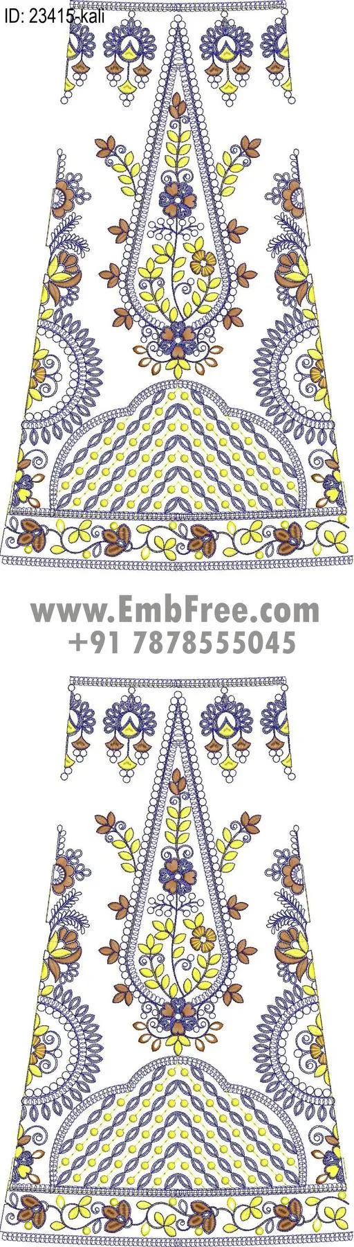lahenga embroidery design-ID:23415