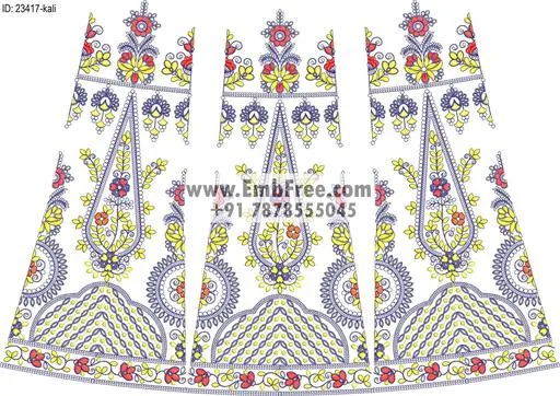 lahenga embroidery design-ID:23417