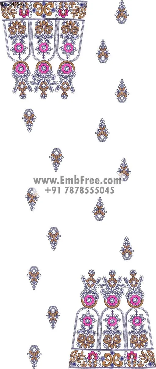 lahenga embroidery design-ID:23418