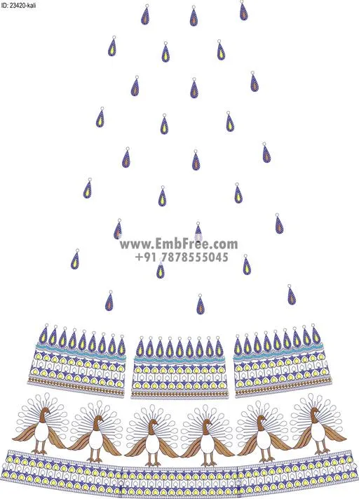 lahenga embroidery design-ID:23420