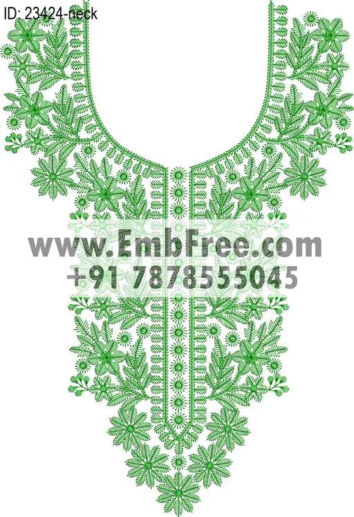 neck embroidery design-ID:23424