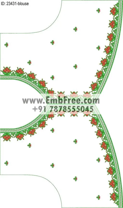 blouse embroidery design