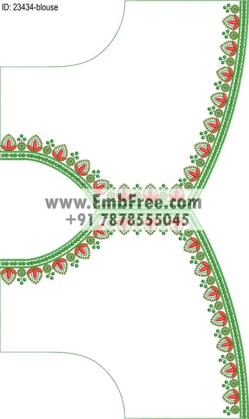 blouse embroidery design-ID:23434