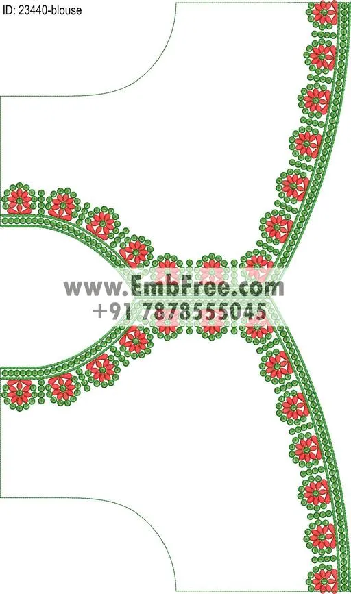 blouse embroidery design-ID:23440