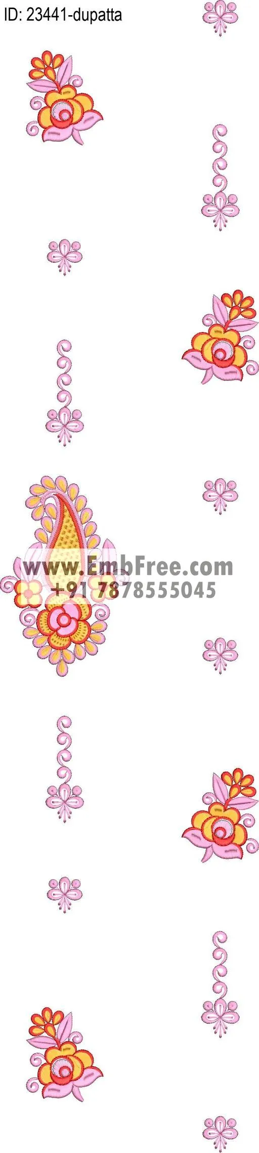 top dupatta embroidery design