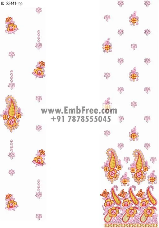 top dupatta embroidery design thumbnail 2